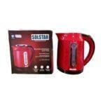 SOLSTAR 1.7Litre Electric Kettle – 2,200W, Stainless Steel KJ 1737A-RDB SS