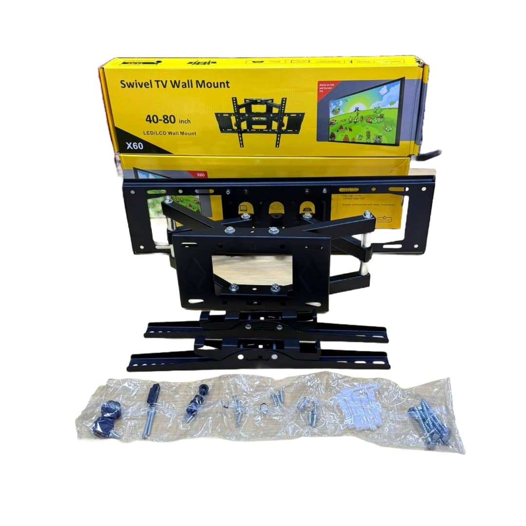 X60 X60 V-Star Full-Motion Swivel TV Wall Mount for 40–80 Inch LED/LCD TVs