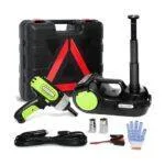 Electric Car Jack 3-in-1 – 5 Ton Hydraulic Jack with Impact Wrench & Air Compressor – Emergency Car Repair Kit