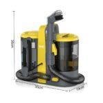 RAF R.8775 Portable Carpet & Upholstery Cleaner – 600W Dual Tank Wet/Dry Vacuum with 15KPa Suction