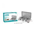 Winning Star ST-9660 Deluxe 3-Burner Gas Stove with Electronic Ignition & Flameout Protection