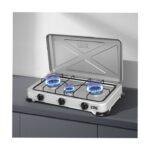 Winning Star ST-9660 Deluxe 3-Burner Gas Stove with Electronic Ignition & Flameout Protection