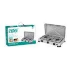 Winning Star ST-9660 Deluxe 3-Burner Gas Stove with Electronic Ignition & Flameout Protection