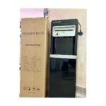 Golden Tech GT-880 Standing Water Dispenser – 3-Tap Compressor Cooling, Storage Cabinet, Black with Silver