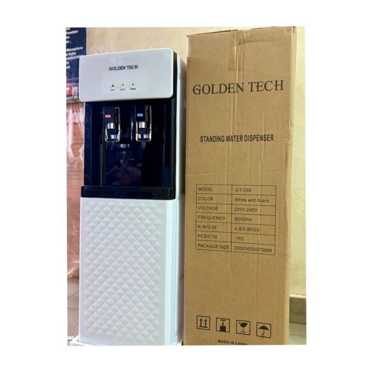 Golden Tech GT-330 Standing Water Dispenser – 2 Taps, Hot & Warm, No Compressor