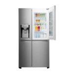 LG 668L Knock Knock Side-by-Side Refrigerator – InstaView Door-in-Door, HygieneFRESH+ GR-X257CSAV