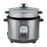 Kenwood 2-in-1 Rice Cooker & Steamer 2.8L – RCM71.000SS Silver | 1000W Non-Stick with Detachable Cord