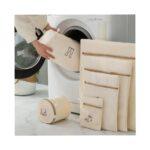 6-Piece Embroidered Fine Mesh Laundry Bag Set – Durable, Reusable & Stylish