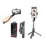 Gimbal Stabilizer L08 – 3-in-1 Smartphone Gimbal, Selfie Stick & Tripod with Bluetooth Remote and 360° Rotation