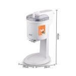 RAF Automatic Ice Cream Maker R.0901R | 1L Capacity | Fresh Homemade Ice Cream in Just 10 Minutes