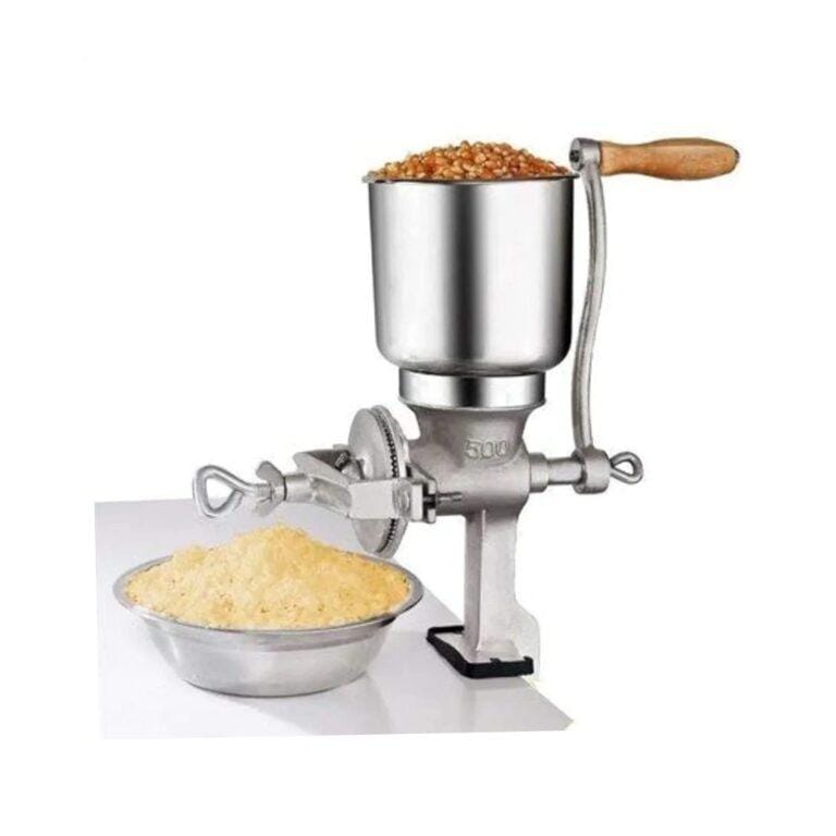 Hand Crank Grain Mill 500grams– Cast Iron Manual Cereal Grinder with Table Clamp