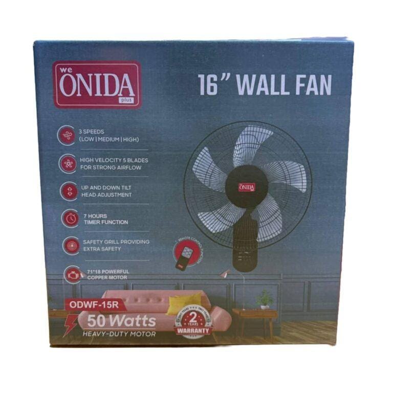 Onida Plus 16 Inch Wall Fan with Remote Control – ODWF-15R