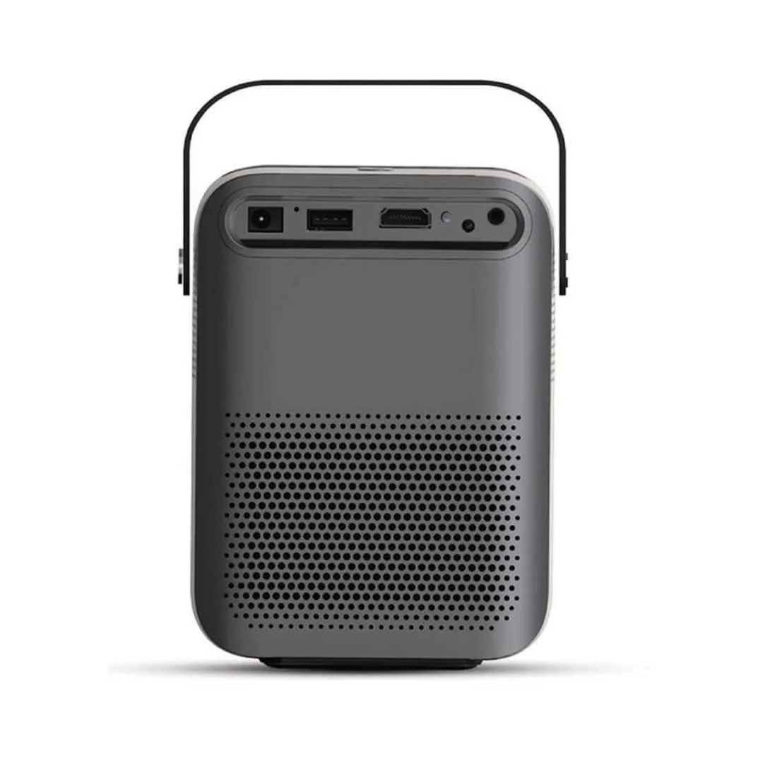 Porodo Full HD Portable Projector- 100 Inch, 3000 Lumens, Bluetooth, 2600mah - PD-HDPRJAN-BK