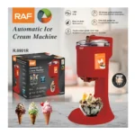 RAF Automatic Ice Cream Maker R.0901R | 1L Capacity | Fresh Homemade Ice Cream in Just 10 Minutes