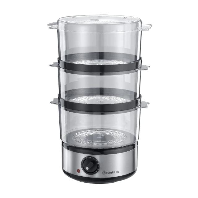 Russell Hobbs 3-Tier 7L Food Steamer 400w 14453 Stainless Steel