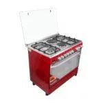 Saachi 90x60cm Cooker – 6 Burners (4 Gas + 2 Electric), Oven & Grill, Stainless Steel