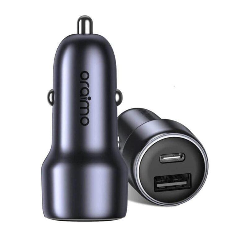 Oraimo Bullet 48W Dual Port Fast Car Charger – PD 30W & QC 3.0 USB Car Charger OCC-73D