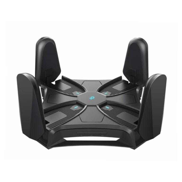 TP-Link Archer AXE200 Omni – AXE11000 Tri-Band Wi-Fi 6E Router with Motorized Antennas, 10G Port