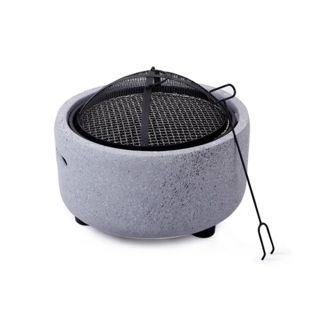 Fire pit 2-in-1 Fire Pit Charcoal Barbecue – Smoky Grilling & Outdoor Heating Combo