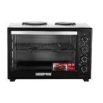 Geepas G04452N 60L Electric Oven  with Rotisserie, Convection & Dual Hot Plates – 2000W