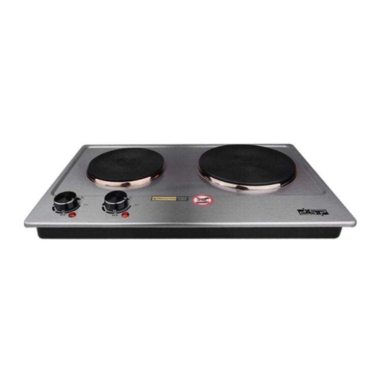DSP KD4047 Double Electric Cooker Hot Plate – 1000W & 1500W Cast-Iron, Stainless Steel Body