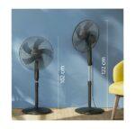 Philips Series 600 Pedestal Standing Fan ACP620/01 – 3250 m³/h Powerful Airflow, Ultra Quiet, 5 Blades