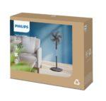 Philips Series 600 Pedestal Standing Fan ACP620/01 – 3250 m³/h Powerful Airflow, Ultra Quiet, 5 Blades