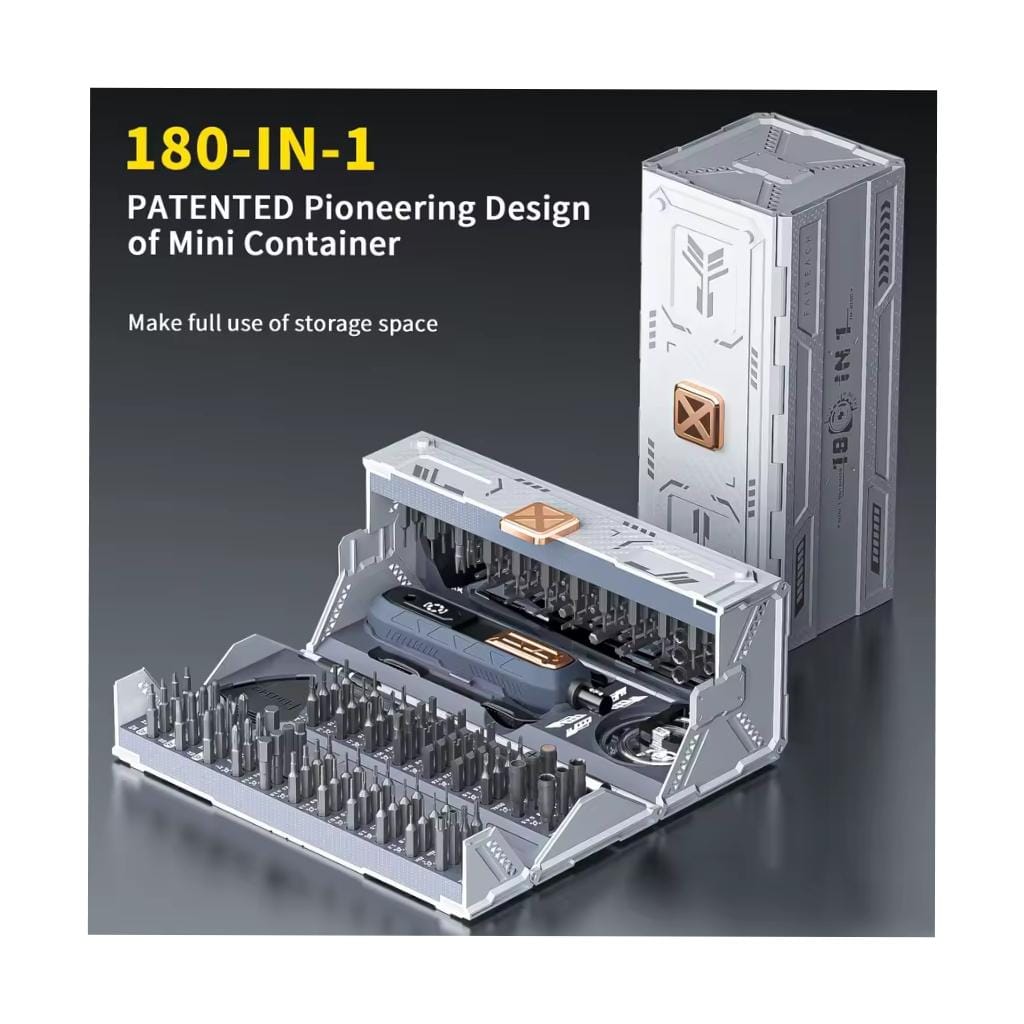 Screwdriver set 180pcs 180-in-1 Precision Screwdriver Set – Professional Magnetic Repair Kit with Foldable Case