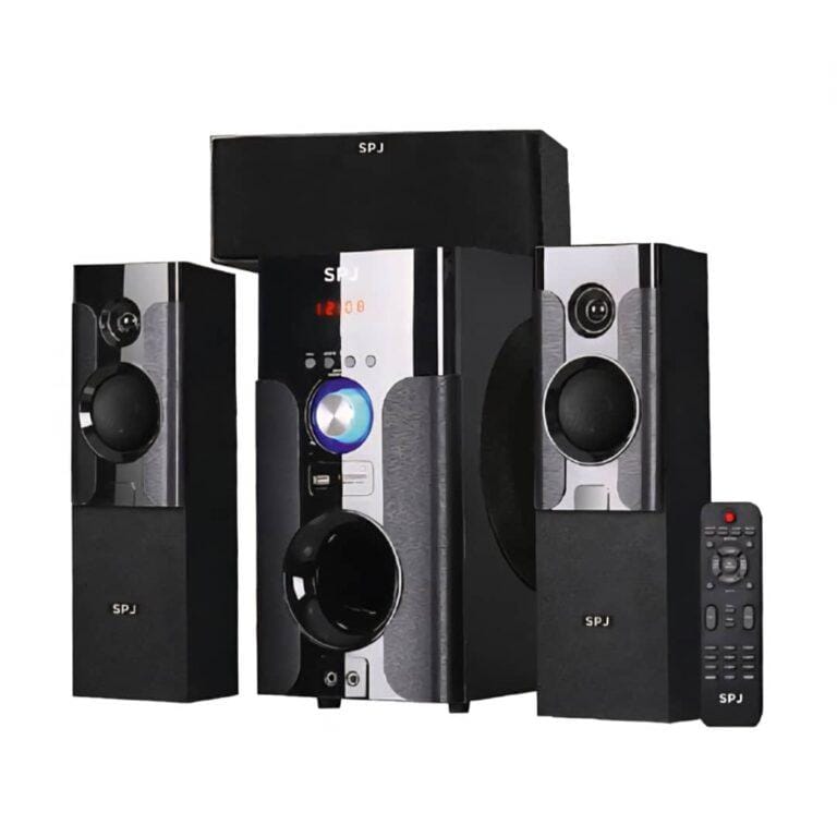 SPJ SS-3001T 3.1 Channel Bluetooth Speaker System – 80W, Black