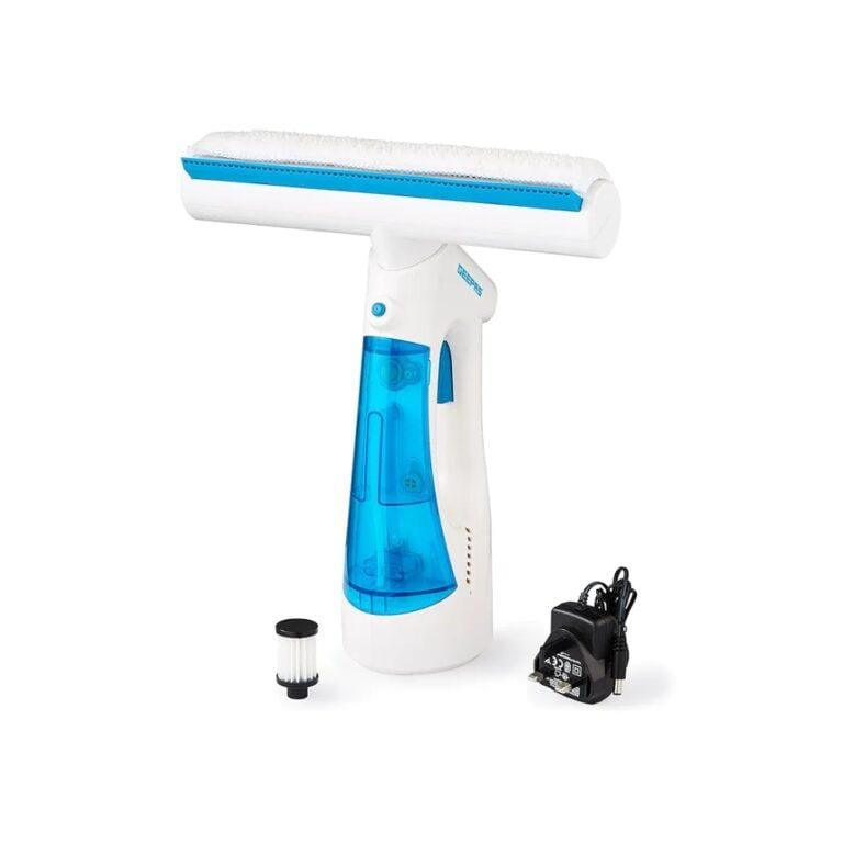 Geepas 3-in-1 Spray, Wipe & Vacuum Window Cleaner – Cordless Handheld Cleaning Tool GWC63065UK