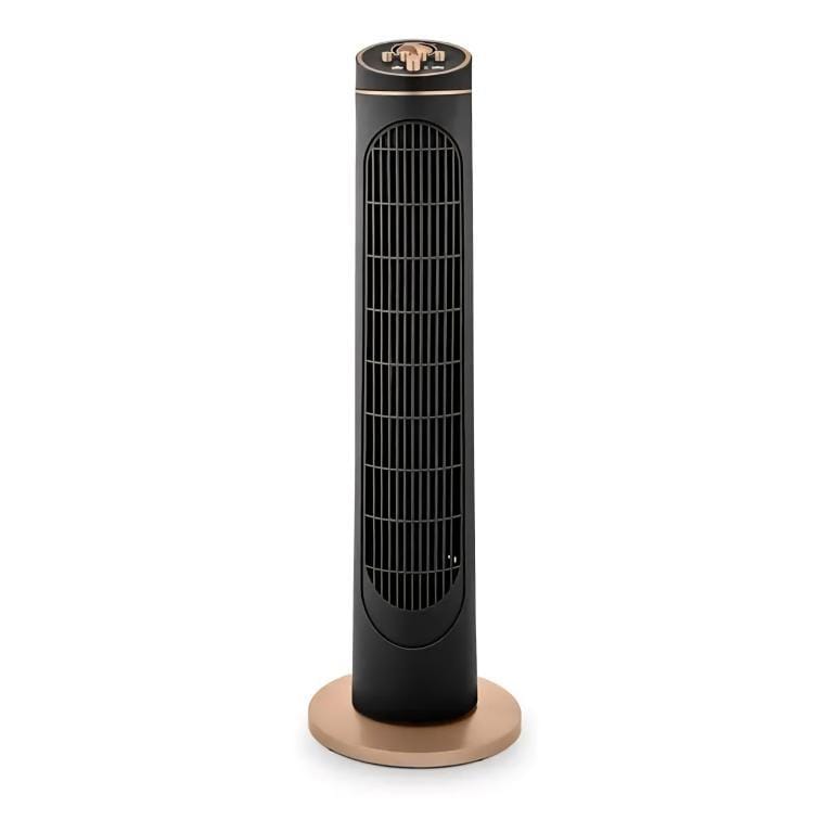 Digiwave 29 Inch Oscillating Tower Fan with Timer – Black & Rose Gold DWWF-4005