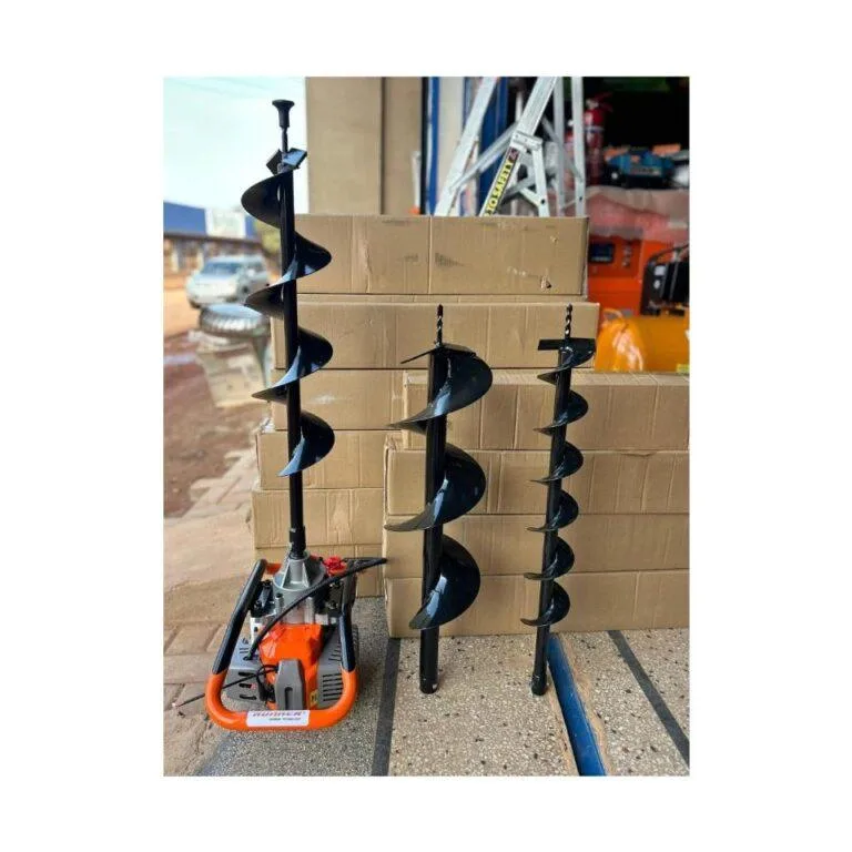 Runner 52cc Earth Auger, 2-Stroke Petrol Post Hole Digger with 3 Drill Bits , Extension & Tool Kit