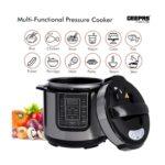 Geepas GMC5326N 6L Electric Pressure Cooker & Digital Multi-Cooker, 1000W, 14 Smart Programs, LED Touch Display