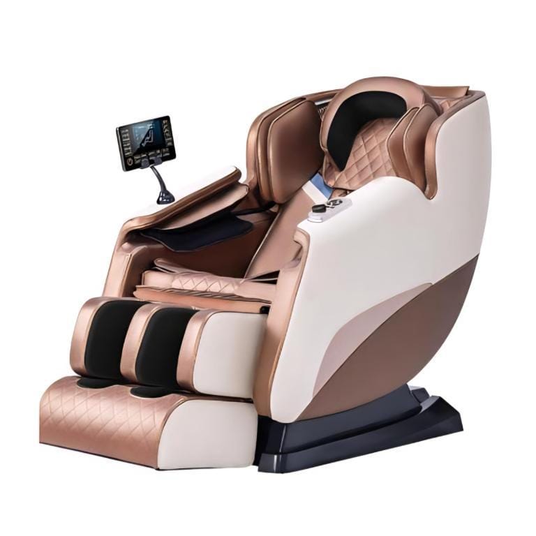 Full Body Heated Massage Chair with Zero Gravity, Bluetooth Audio, SL Track & Airbag Therapy – PU Leather, Remote Controlled