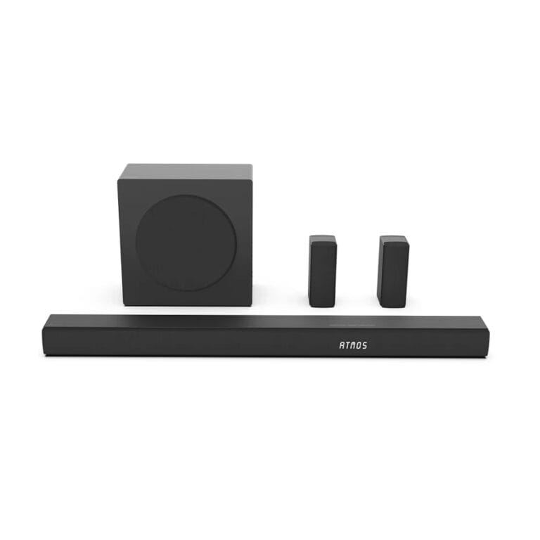 Hisense AX5100Q 5.1ch 580W Dolby Atmos Sound Bar with 6.5” Wireless Subwoofer – Black