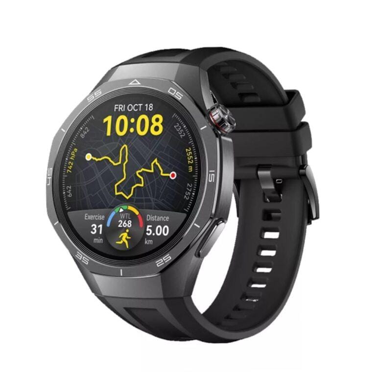 Huawei Watch GT 5 Pro 46mm, Black – Bluetooth Smart Watch with 1.43" AMOLED Display, Titanium Case, Fluoroelastomer Strap, 14-Day Battery
