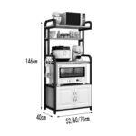 Kitchen Storage Organizer Rack, 5-Tier Microwave Oven Stand – Multi-Functional Storage Shelf