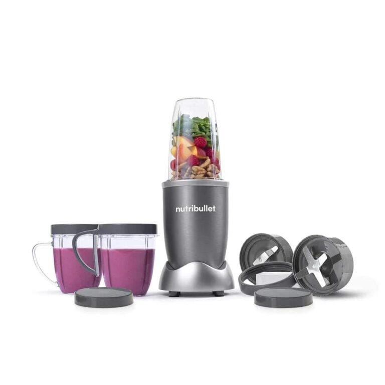 Magic Bullet NutriBullet 600 Series NBR-1201 12-Piece High-Speed Blender/Mixer System – 600W, Gray