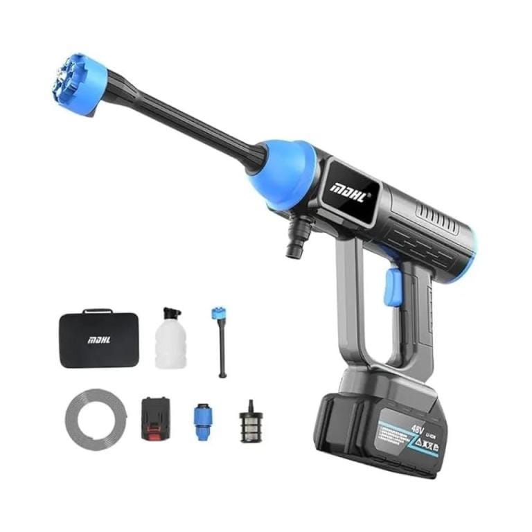 MDHL 8109 Cordless High Quality Pressure Washer – 48VH Rechargeable Electric Car Washing Machine with Brushless Motor, 2 Batteries