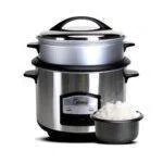 Midea 2.3L Gross / 1.8L Net Rice Cooker – MG-TH657A, 750W, Stainless Steel | 2000 Series