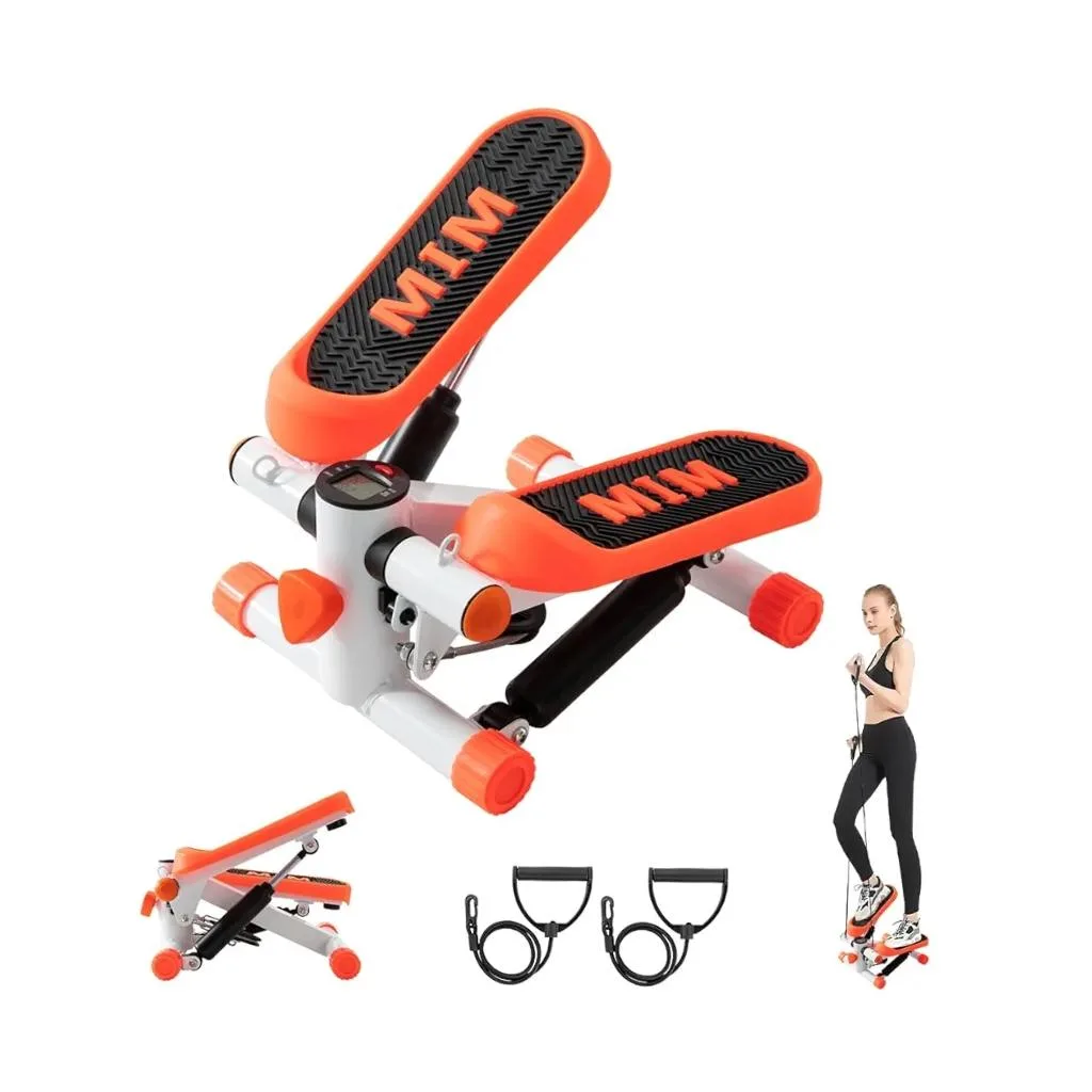 High Quality Mini Stepper Exercise Machine with Resistance Bands & LCD Monitor