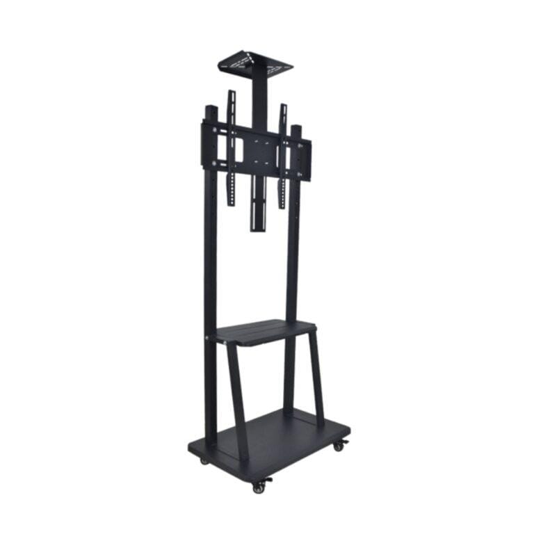 Multi-Functional Mobile TV Trolley Stand With Wheels – Heavy-Duty Floor Cart for 32–75” LED/LCD Screens