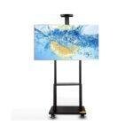 Multi-Functional Mobile TV Trolley Stand With Wheels – Heavy-Duty Floor Cart for 32–75” LED/LCD Screens