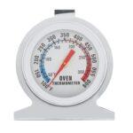 Stainless Steel Oven Thermometer with Fast Reading Analog Dial – 50°C to 300°C (100°F–600°F), Hang or Stand Design