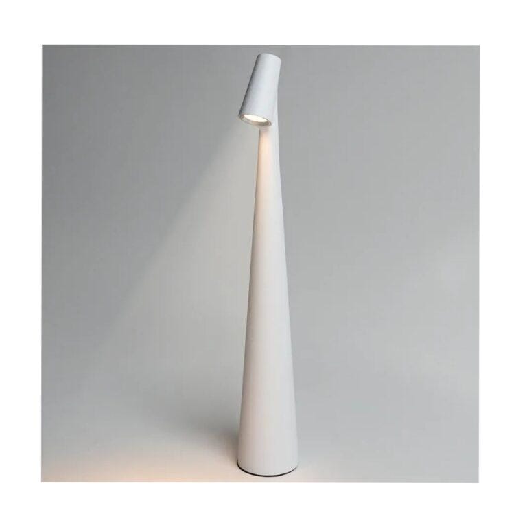 Rechargeable Portable Slim LED Touch Table Lamp – 3-Color Dimmable Desk Lamp  – White