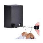 Retractable Clothes Line 4.2m Wall Mounted – Stainless Steel Indoor Outdoor Drying Line with Punch & No-Drill Mounting