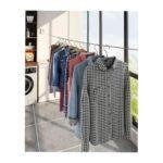 Retractable Clothes Line 4.2m Wall Mounted – Stainless Steel Indoor Outdoor Drying Line with Punch & No-Drill Mounting