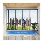 Retractable Clothes Line 4.2m Wall Mounted – Stainless Steel Indoor Outdoor Drying Line with Punch & No-Drill Mounting