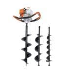 Runner 52cc Gas Powered Earth Auger Post Hole Digger – With 3 Bits (4", 6", 8") – 2-Stroke 2.4HP