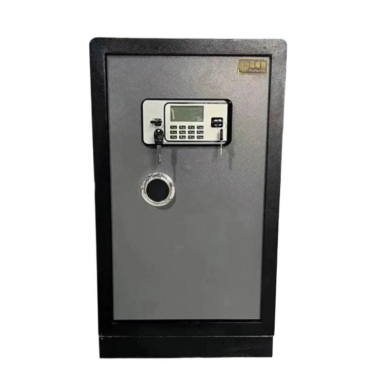 Fireproof Fingerprint & Key Security Safe Box – Waterproof Alloy Steel Locker